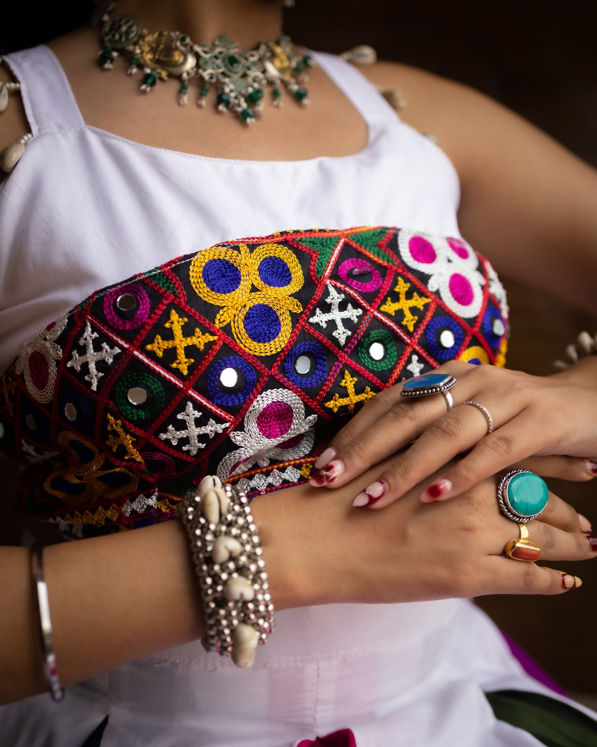 Navratri Multicolor Rangili Lehenga Set